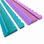 20" Magnetic Wood Scalloped Edge Mahjong Rack & Pusher