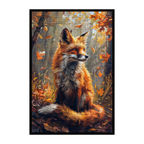 Morandi-Colored Fox Shaped Wooden Jigsaw Puzzle - Unique Animal Wood Puzzles for Adults