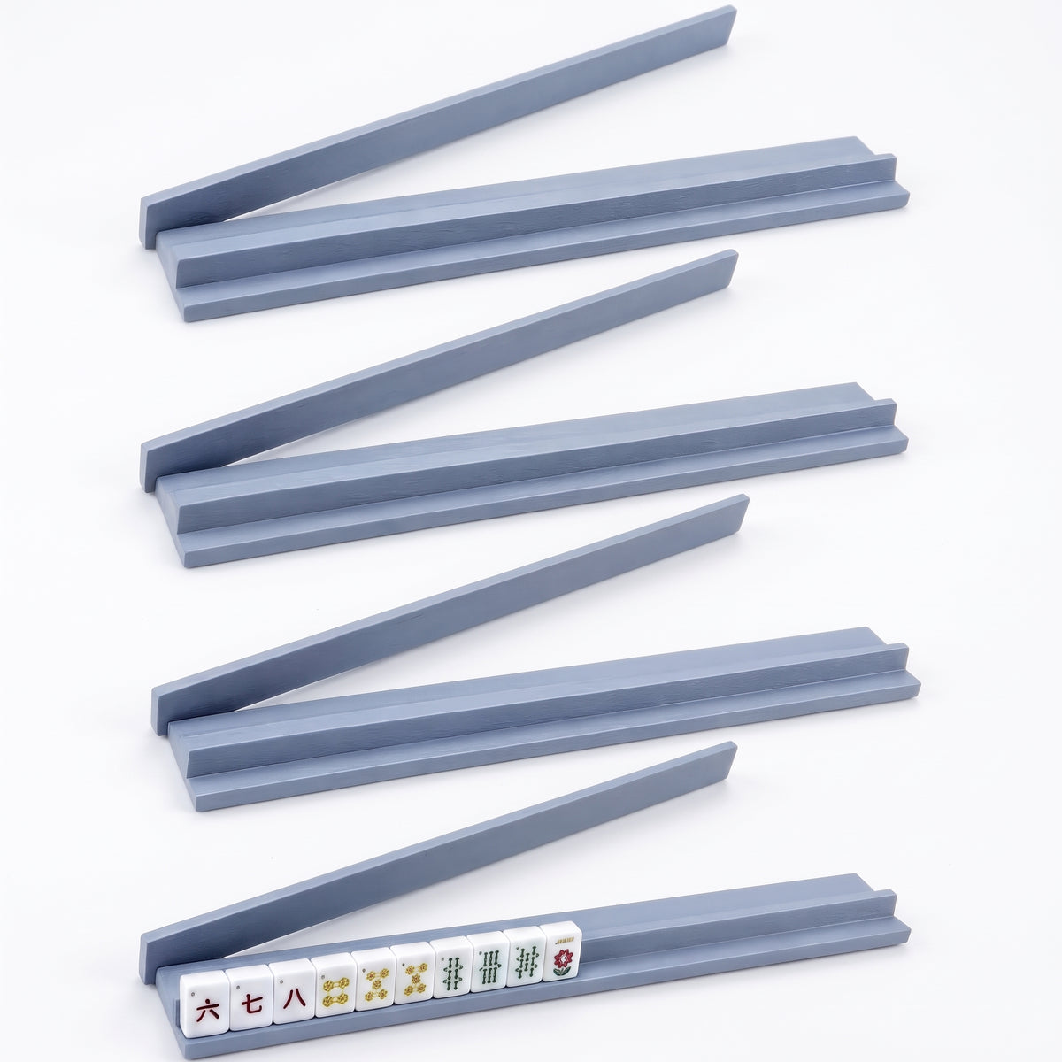 20-Inch Magnetic Wooden Straight Edge Mahjong Rack