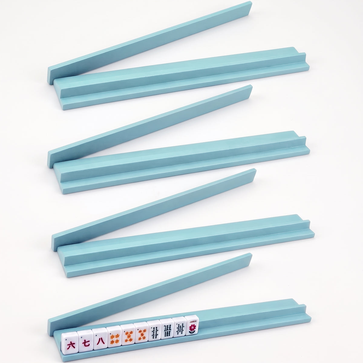 20-Inch Magnetic Wooden Straight Edge Mahjong Rack