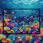 Colorful Underwater Paradise Wooden Jigsaw Puzzle - Marine Life Ocean Wood Puzzle