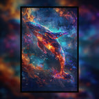 Cosmic Whale Shaped Wooden Jigsaw Puzzle - Galaxy Ocean Animal Wood Puzzle for Adults
