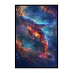 Cosmic Whale Shaped Wooden Jigsaw Puzzle - Galaxy Ocean Animal Wood Puzzle for Adults