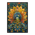 Elegant Peacock Mandala Wooden Jigsaw Puzzle - Unique Animal Shaped Wood Puzzle for Adults - Vibrant Artistic Brain Teaser