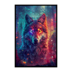 Ember Forest Wolf Shaped Wooden Jigsaw Puzzle - Mystical Wildlife Wood Puzzle for Adults