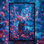 Enchanted Crystal Deer Shaped Wooden Jigsaw Puzzle - Magical Forest Wood Puzzle for Adults