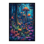 Enchanted Mushroom Forest Wooden Jigsaw Puzzle - Fantasy Woodland Wood Puzzle Decor