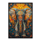 Eternal Elephant Mandala Wooden Jigsaw Puzzle - Spiritual Animal Shaped Wood Puzzle for Adults - Premium Laser Cut