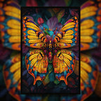 Ethereal Butterfly Mandala Wooden Jigsaw Puzzle - Nature-Inspired Animal Shaped Wood Puzzle - Relaxing Brain Teaser
