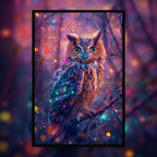 Fantasy Owl Shaped Wooden Jigsaw Puzzle - Colorful Bird Wood Puzzle for Adults 1000 Piece Style
