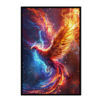 Fire Phoenix Shaped Wooden Jigsaw Puzzle - Mythical Flame Bird Wood Puzzle for Adults