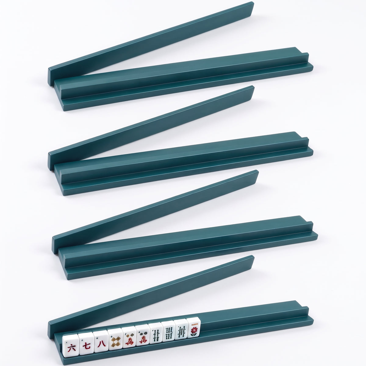 20-Inch Magnetic Wooden Straight Edge Mahjong Rack