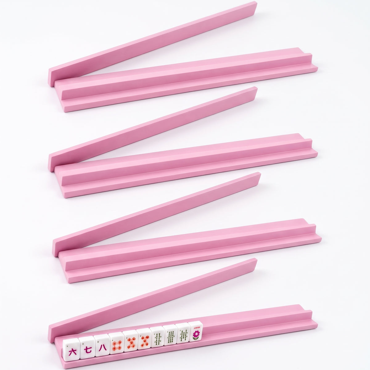 20-Inch Magnetic Wooden Straight Edge Mahjong Rack