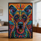 Loyal Dog Mandala Animal Shaped Wooden Jigsaw Puzzle - Unique Golden Retriever Wood Puzzle for Adults