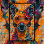 Loyal Dog Mandala Wooden Jigsaw Puzzle - Spirited Animal Shaped Wood Puzzle - Unique Pet Lover Art Gift