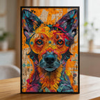 Loyal Dog Mandala Wooden Jigsaw Puzzle - Spirited Animal Shaped Wood Puzzle - Unique Pet Lover Art Gift