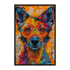 Loyal Dog Mandala Wooden Jigsaw Puzzle - Spirited Animal Shaped Wood Puzzle - Unique Pet Lover Art Gift
