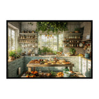Lush Green Country Kitchen Wooden Jigsaw Puzzle - Home Baker Wall Art Wood Puzzle