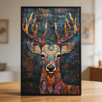 Majestic Deer Mandala Wooden Jigsaw Puzzle - Elegant Forest Animal Shaped Wood Puzzle - Premium Home Decor