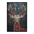 Majestic Deer Mandala Wooden Jigsaw Puzzle - Elegant Forest Animal Shaped Wood Puzzle - Premium Home Decor