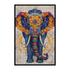 Majestic Wolf Mandala Wooden Jigsaw Puzzle - Unique Shaped Animal Wood Puzzle - Brain Teaser for Adults