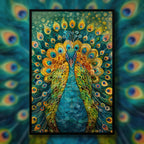 Majestic Peacock Mandala Wooden Jigsaw Puzzle - Vibrant Bird Shaped Wood Puzzle - Decorative Artistic Gift