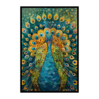 Majestic Peacock Mandala Wooden Jigsaw Puzzle - Vibrant Bird Shaped Wood Puzzle - Decorative Artistic Gift