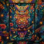 Mandala Owl Shaped Wooden Jigsaw Puzzle - Intricate Wildlife Wood Puzzle for Adults