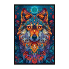 Mystic Wolf Mandala Animal Shaped Wooden Jigsaw Puzzle for Adults - Unique Forest Spirit Wood Puzzle