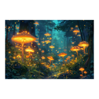 Mystical Night Mushroom Woods Wooden Jigsaw Puzzle Framed, Magical Forest Wall Art