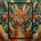 Mythical Dragon Mandala Wooden Jigsaw Puzzle - Intricate Animal Shaped Wood Puzzle - Fantasy Collector's Edition