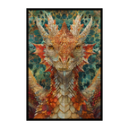 Mythical Dragon Mandala Wooden Jigsaw Puzzle - Intricate Animal Shaped Wood Puzzle - Fantasy Collector's Edition