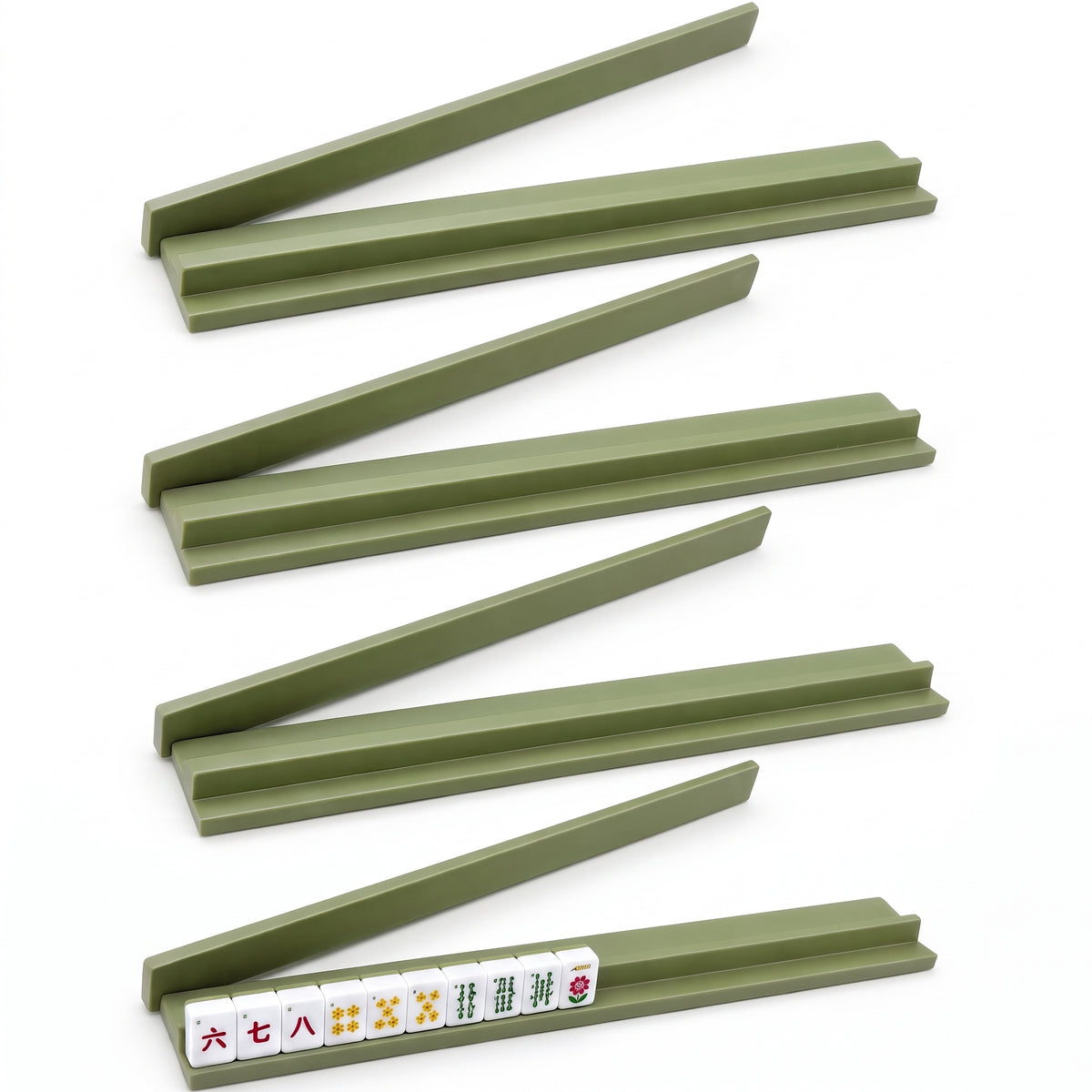 20-Inch Magnetic Wooden Straight Edge Mahjong Rack