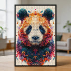 Peaceful Panda Mandala Animal Shaped Wooden Jigsaw Puzzle - Unique Zen Wood Puzzle for Adults & Kids