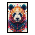 Peaceful Panda Mandala Animal Shaped Wooden Jigsaw Puzzle - Unique Zen Wood Puzzle for Adults & Kids