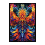 Rebirth Phoenix Mandala Wooden Jigsaw Puzzle - Vibrant Mythical Animal Shaped Wood Puzzle - Gift for HerHim