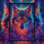 Spirit Wolf Mandala Animal Shaped Wooden Jigsaw Puzzle - Unique Forest Soul Wood Puzzle for Adults