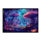 Vibrant Fairy Tale Mushroom Grove Wooden Jigsaw Puzzle - Enchanted Home Wood Puzzle