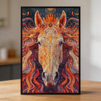 Wisdom Elephant Mandala Wooden Jigsaw Puzzle - Intricate Royal Blue & Gold Animal Shaped Wood Puzzle