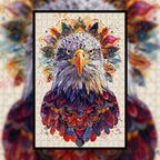 Wise Owl Mandala Wooden Jigsaw Puzzle - Intricate Animal Shaped Wood Puzzle - Decorative Wall Art Gift