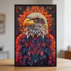 Wise Sage Owl Mandala Wooden Jigsaw Puzzle - Intricate Galaxy Animal Shaped Wood Puzzle for Adults