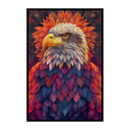 Wise Sage Owl Mandala Wooden Jigsaw Puzzle - Intricate Galaxy Animal Shaped Wood Puzzle for Adults