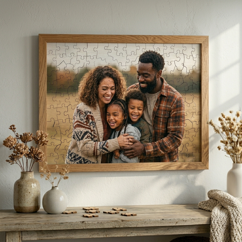 Custom Photo Wooden Puzzle – Personalized Puzzle From Photo, Custom Puzzle Gift