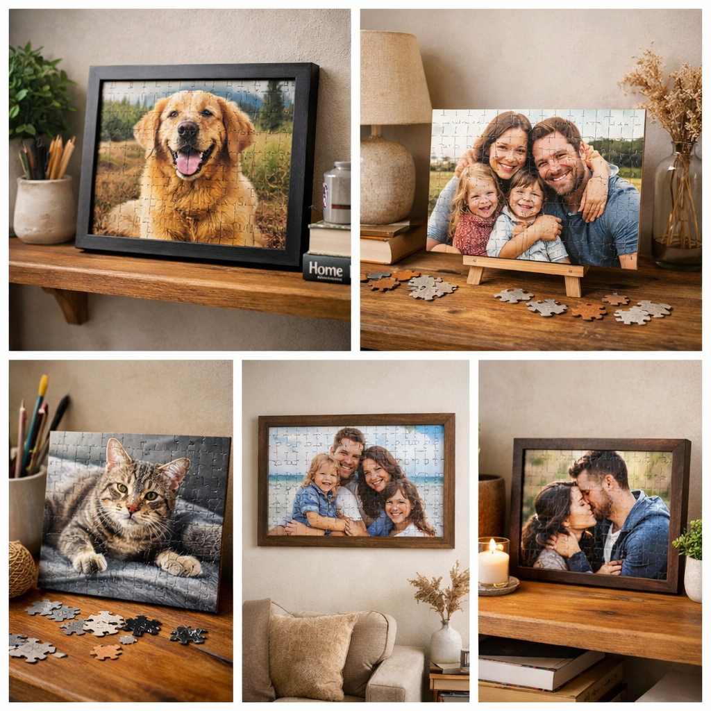 Custom Photo Wooden Puzzle – Personalized Puzzle From Photo, Custom Puzzle Gift