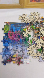 Personalized Customization Wooden Jigsaw Puzzle Framed,  Wall Art